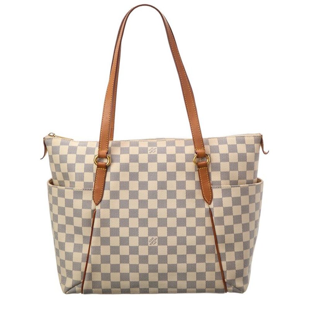 Louis Vuitton Blue Damier Azur Canvas Totally Mm (Authentic Pre-Loved)